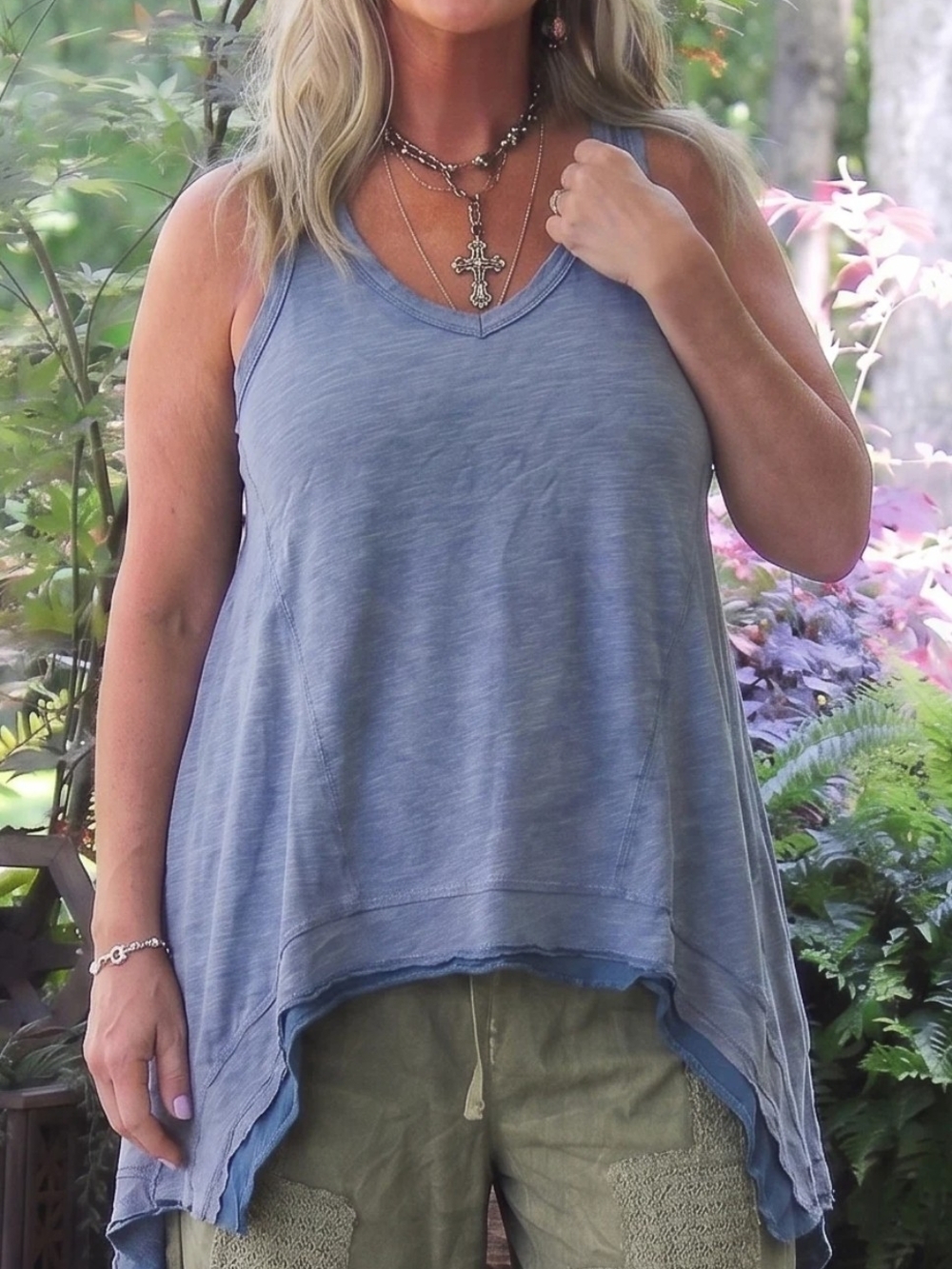 🔥BRAND NEW Beyond The Moon Tank - Vintage Navy, Jaded Gypsy, Tank Top